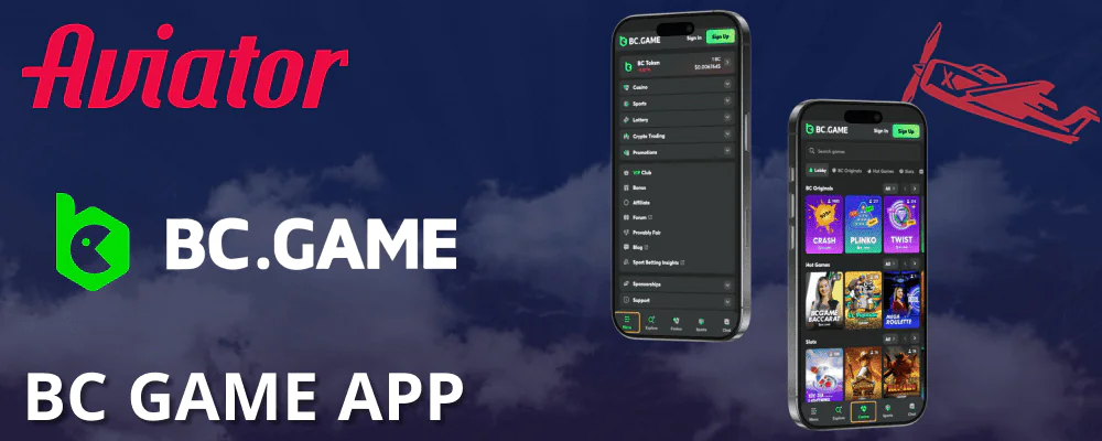 BC Game Aviator app for Android or iOS