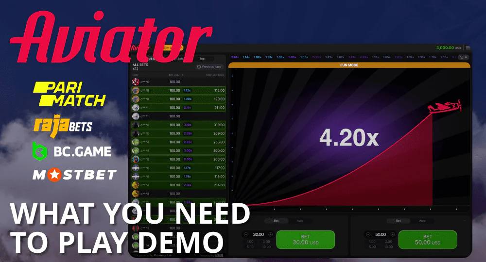 How to get the Aviator demo